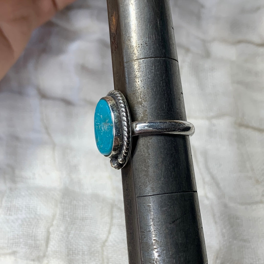 Fox Turquoise Ring Size 7