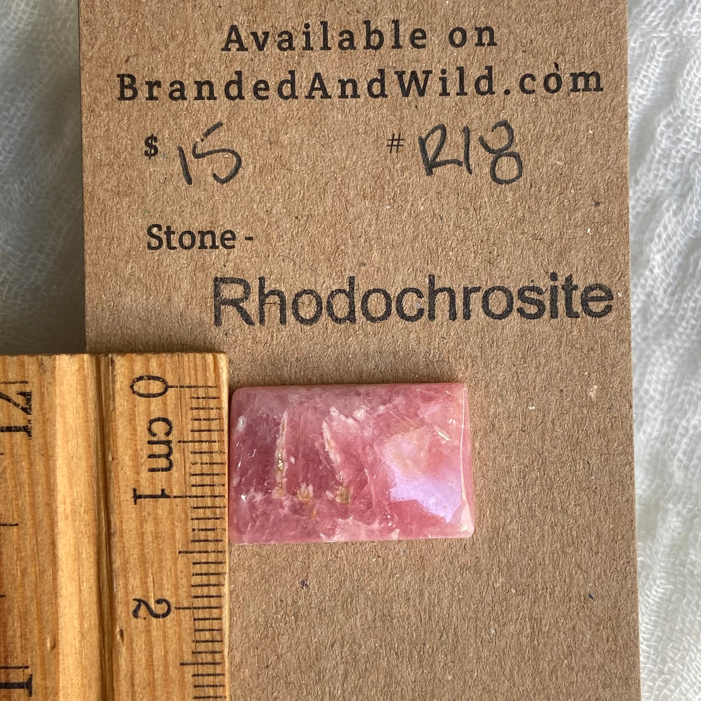 Rhodochrosite Cabochon - R18