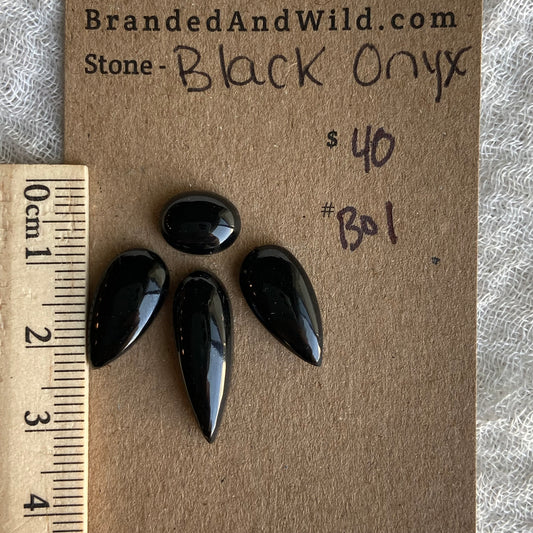 Black Onyx - Cabochon - BO1