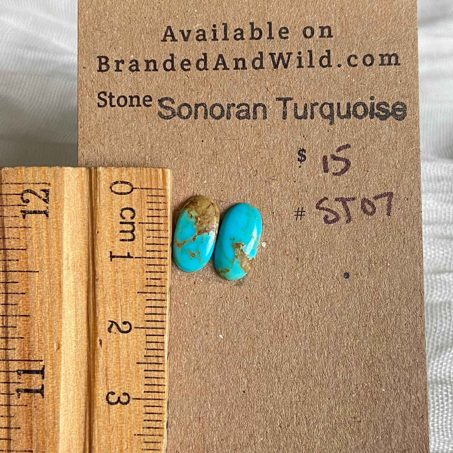 Sonoran Turquoise Cabochon - ST07 3C6FB1E9-4F39-4BD7-9480-427FE6AB6F6C Brandedandwild.com