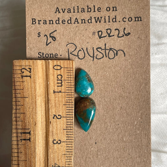 Royston Ribbon Turquoise Cabochon RR26 3C80240F-F358-4E18-AD81-647A11E79AB2 Brandedandwild.com