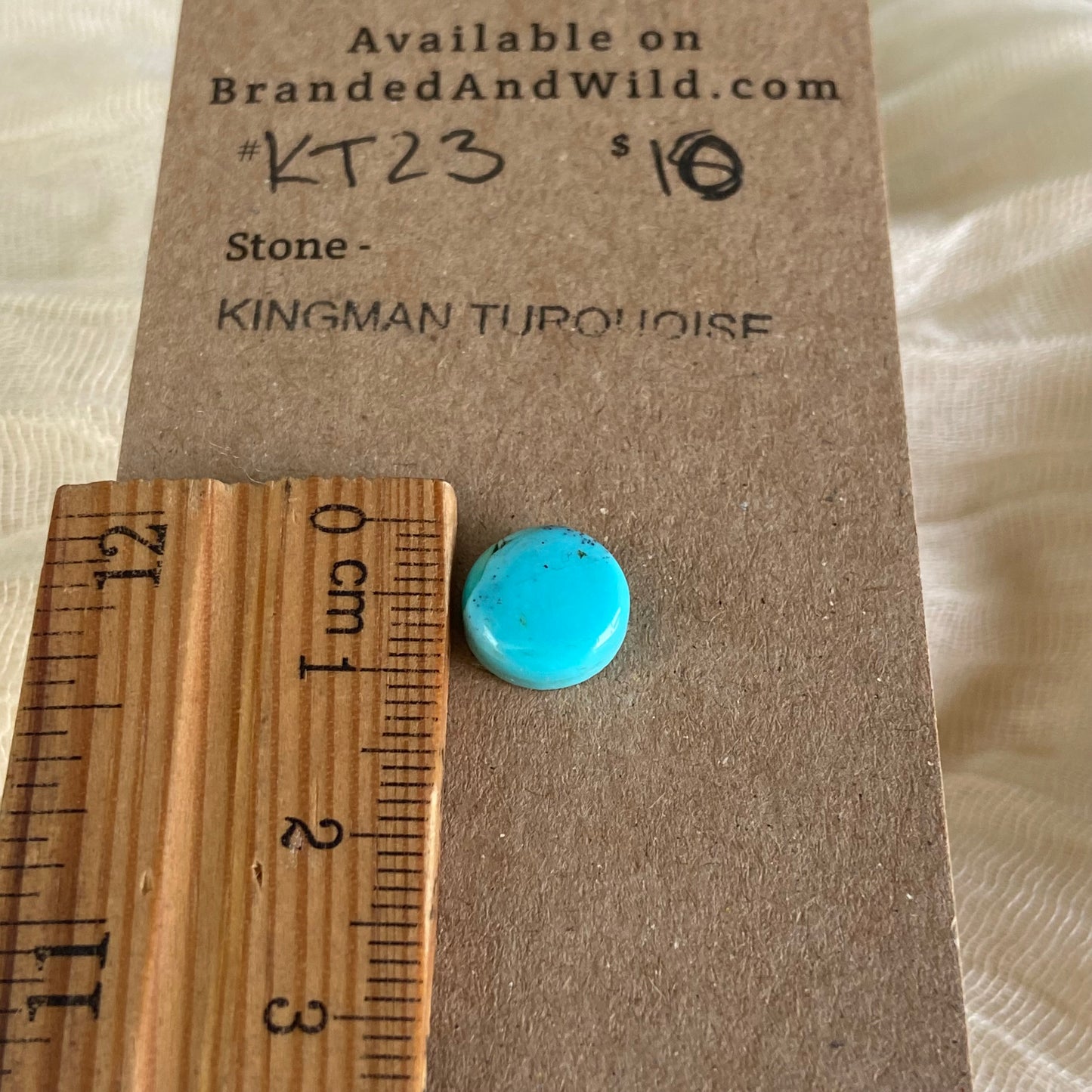 Kingman Turquoise Cabochon - KT23 3C836FE7-E59F-4030-987E-09577FA1D104 Brandedandwild.com