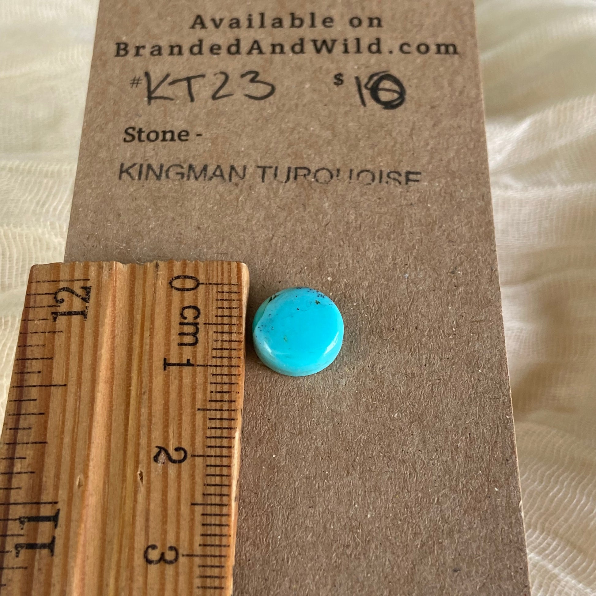 Kingman Turquoise Cabochon - KT23 3C836FE7-E59F-4030-987E-09577FA1D104 Brandedandwild.com