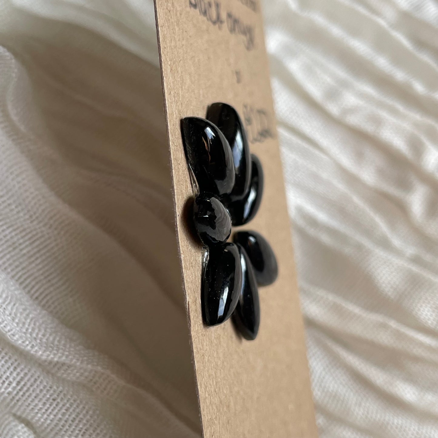 Black Onyx - Cabochon - B022 3CA2E934-E78A-4AAF-A937-6D06E01BF9FF Brandedandwild.com
