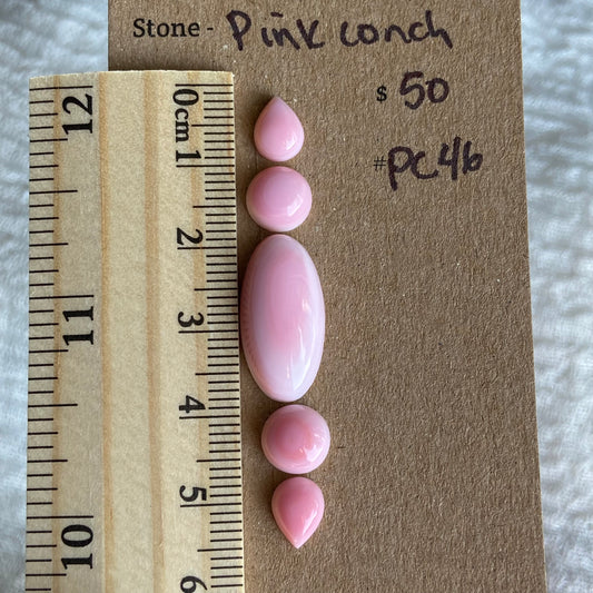Pink Conch Cabochon - PC46