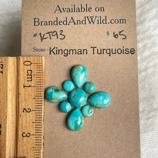 Kingman Turquoise Cabochon - KT93 3CAEA946-980C-41D6-980E-17DA24C7C5B8 Brandedandwild.com