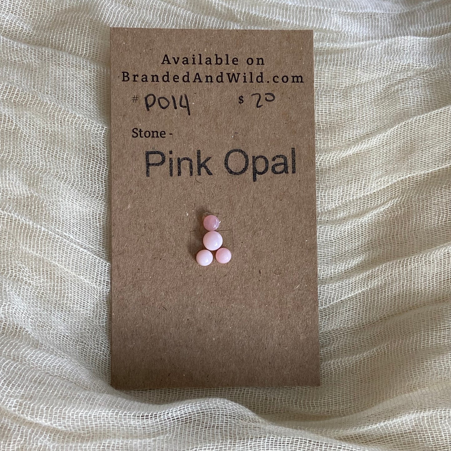 Pink Opal Cabochon - P014