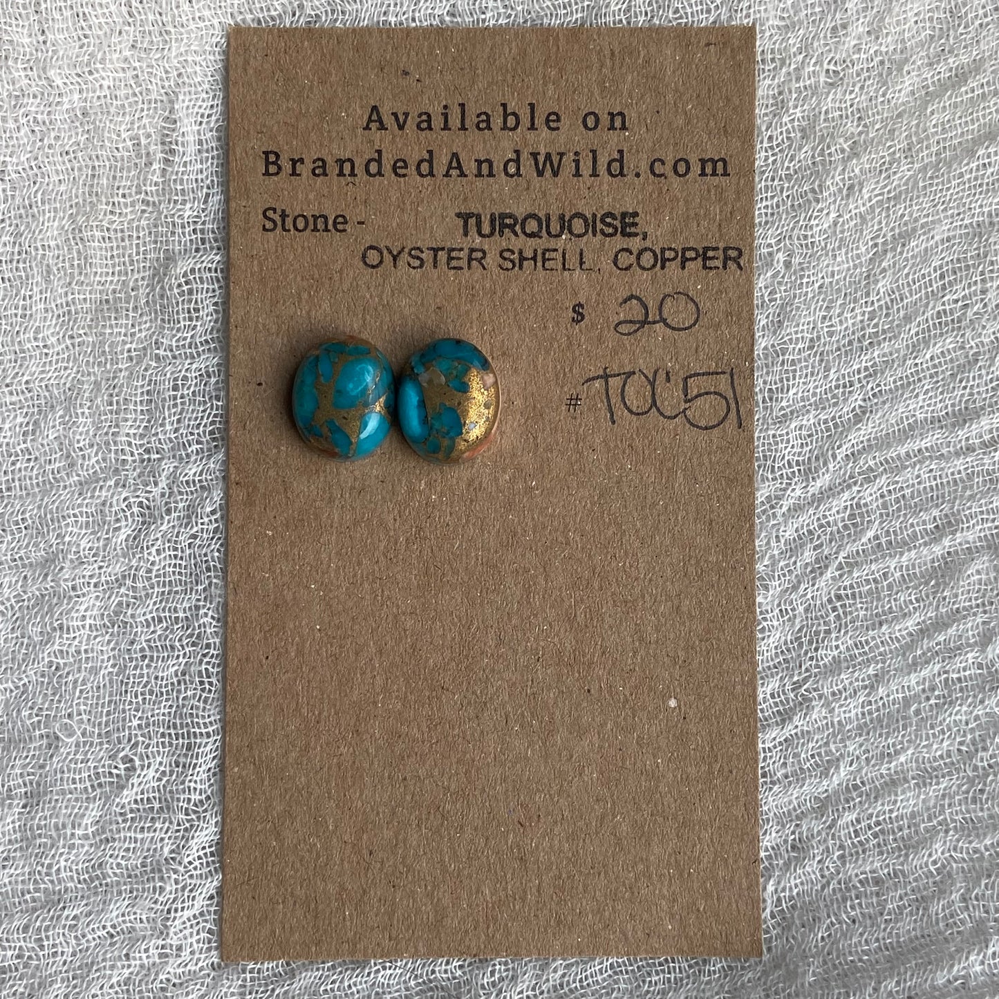Turquoise, Oyster Shell, Copper - TOC51
