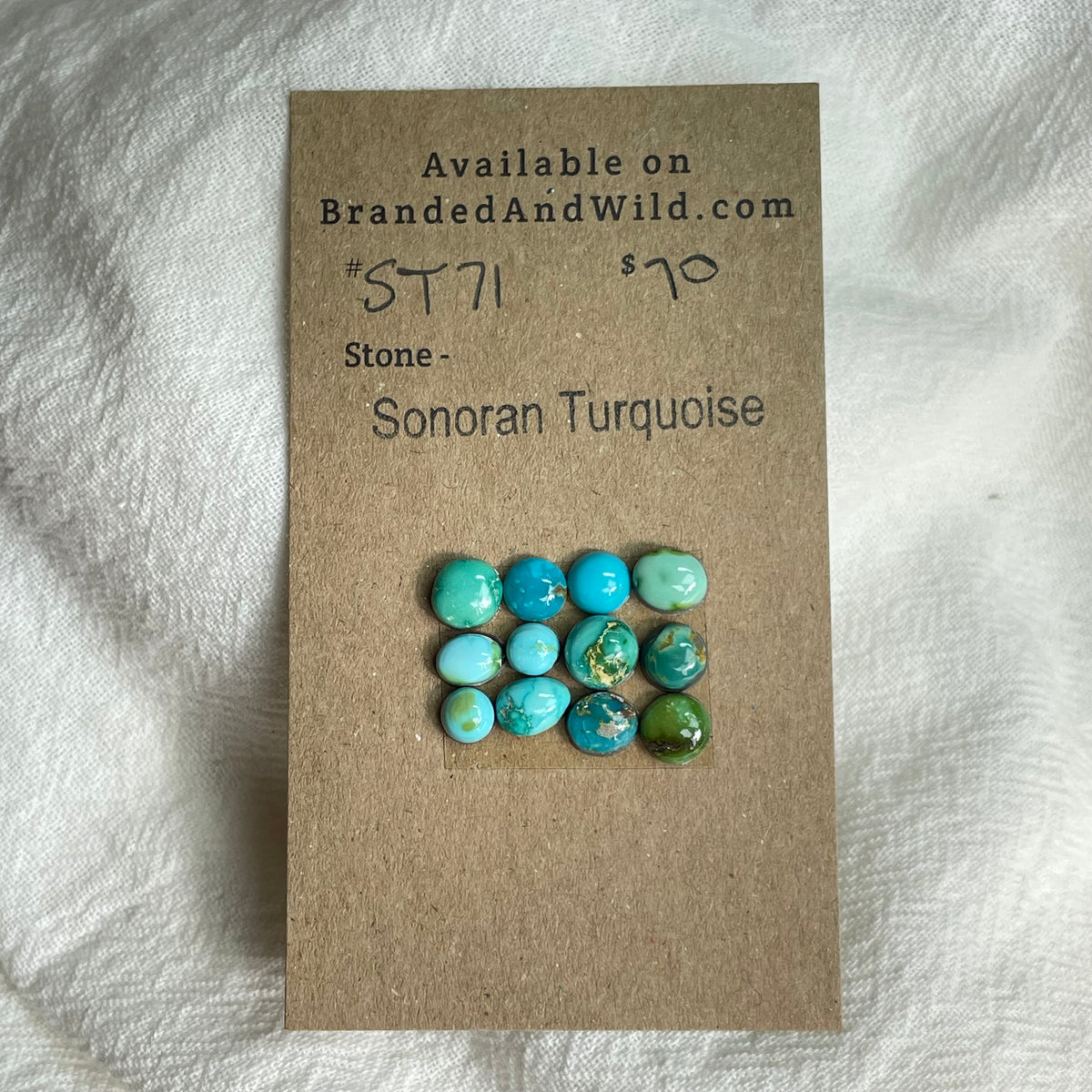 Sonoran Turquoise Cabochon - ST71 3CFE2AA9-6F1A-4965-AB78-1A503FEA2F15 Brandedandwild.com