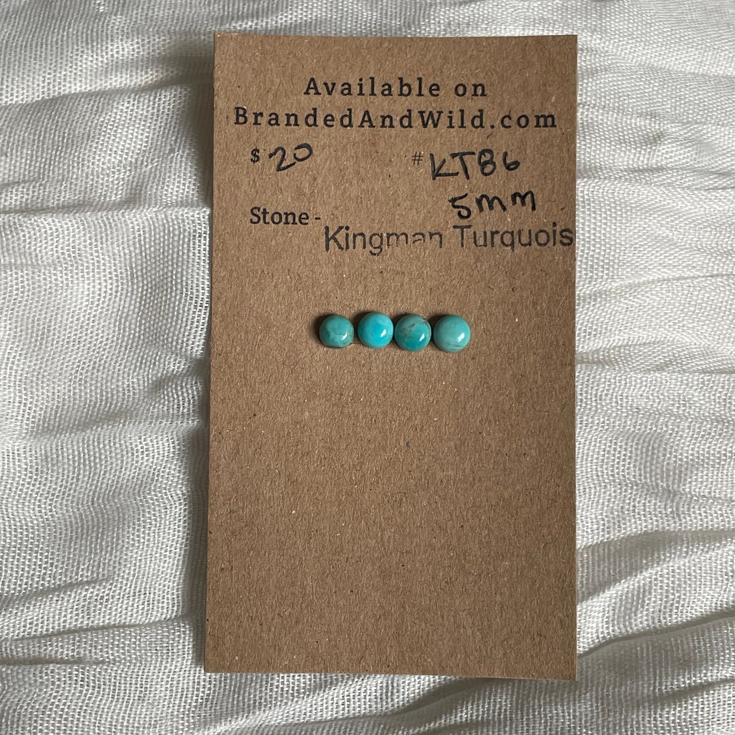 Kingman Turquoise Cabochon - KT86 3D09DFCF-96BD-4597-A8FF-937E4360152E Brandedandwild.com