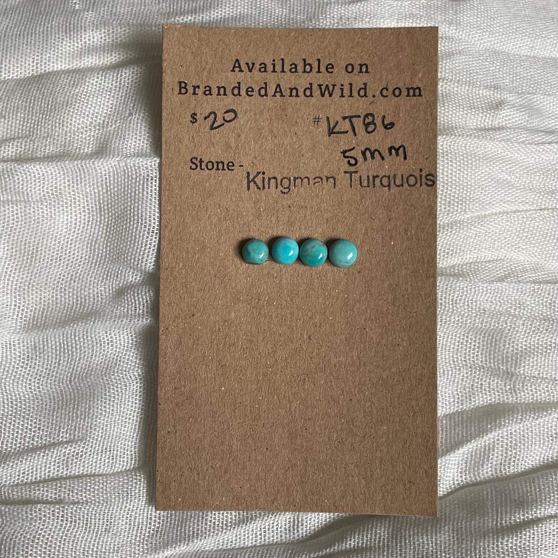 Kingman Turquoise Cabochon - KT86 3D09DFCF-96BD-4597-A8FF-937E4360152E Brandedandwild.com