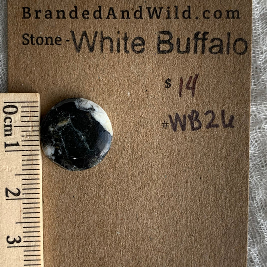 White Buffalo Cabochon - WB26