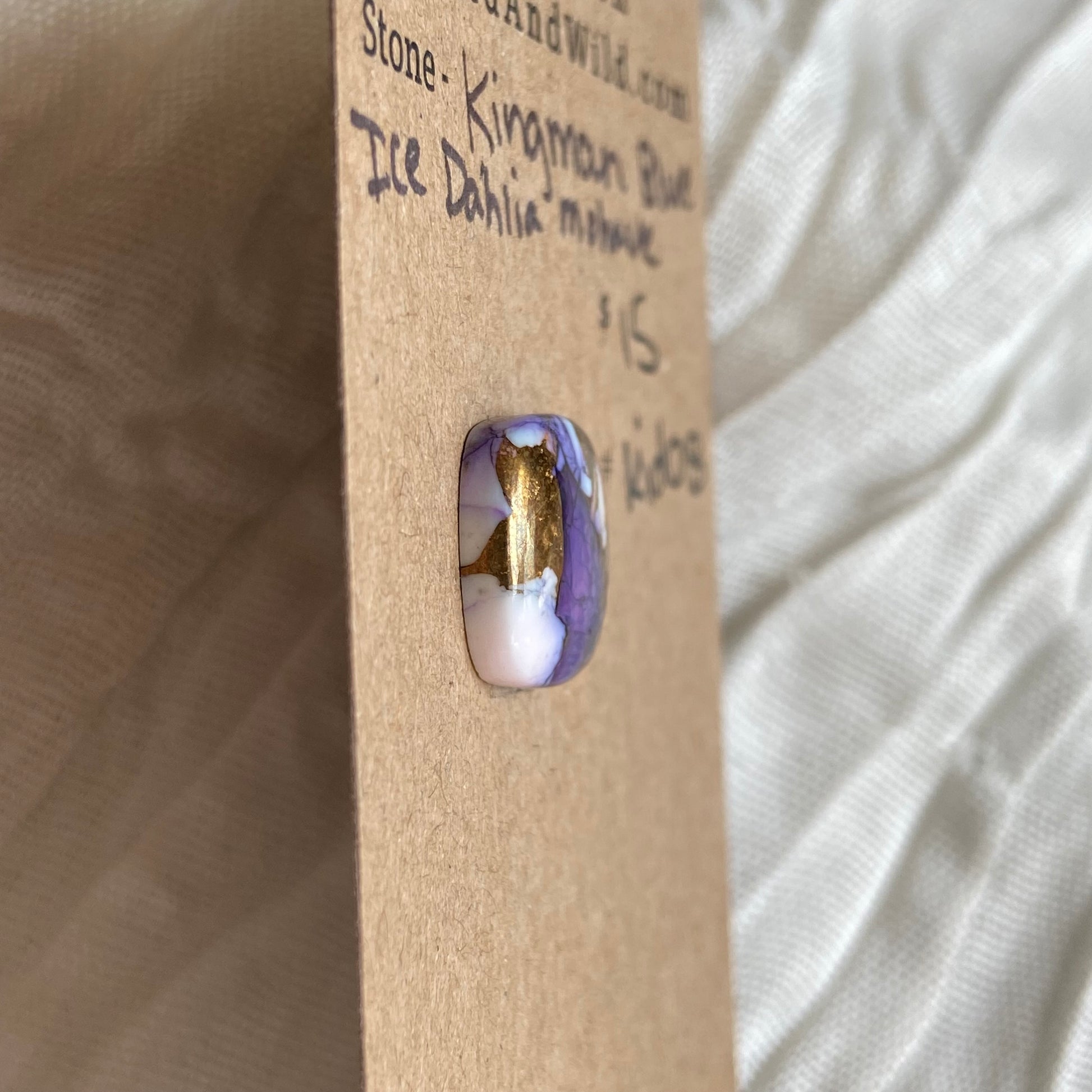Ice Blue Dahlia Cabochon - KID08 3D24568A-00CC-44FD-ABCE-982EBB85F5DD Brandedandwild.com