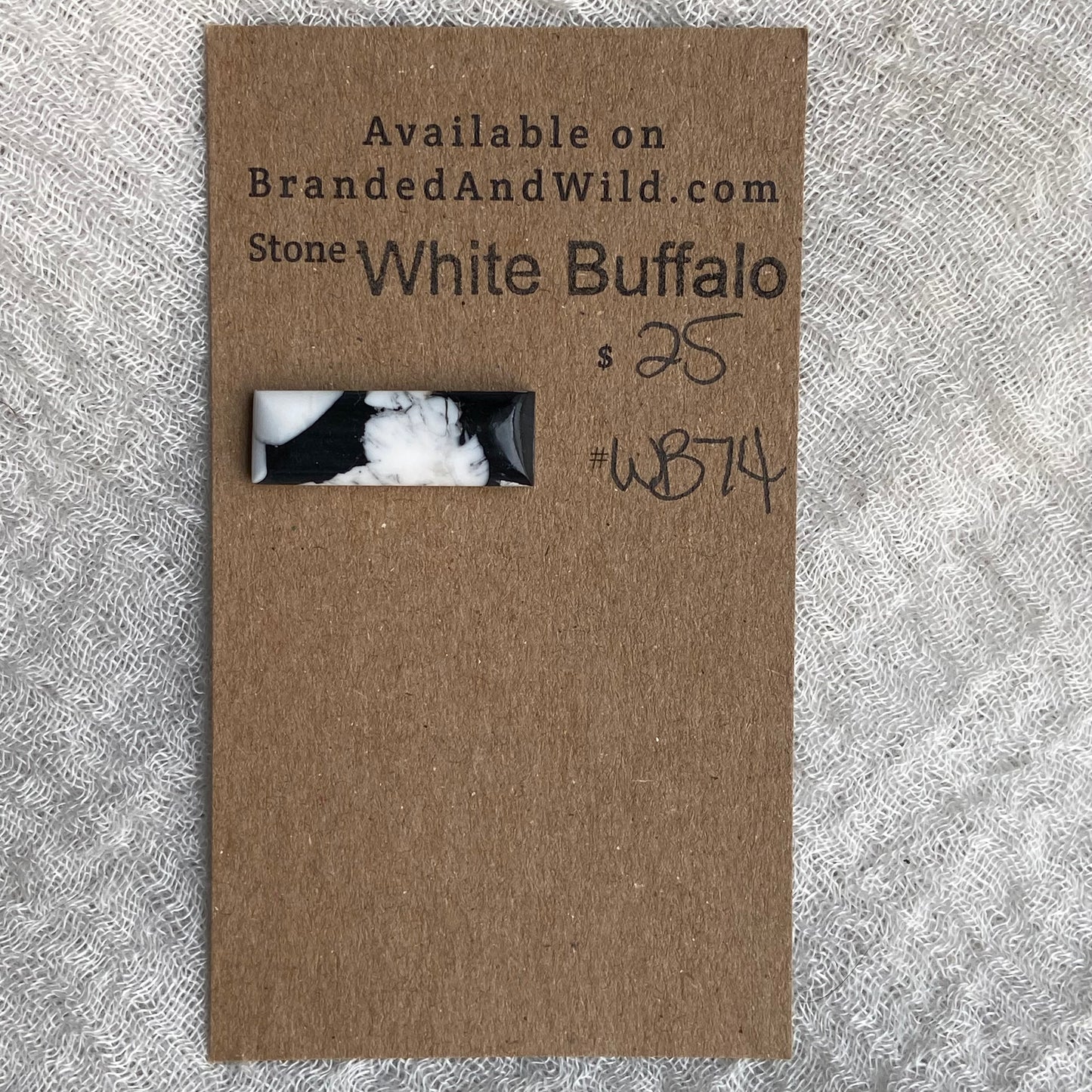 White Buffalo Cabochon - WB74