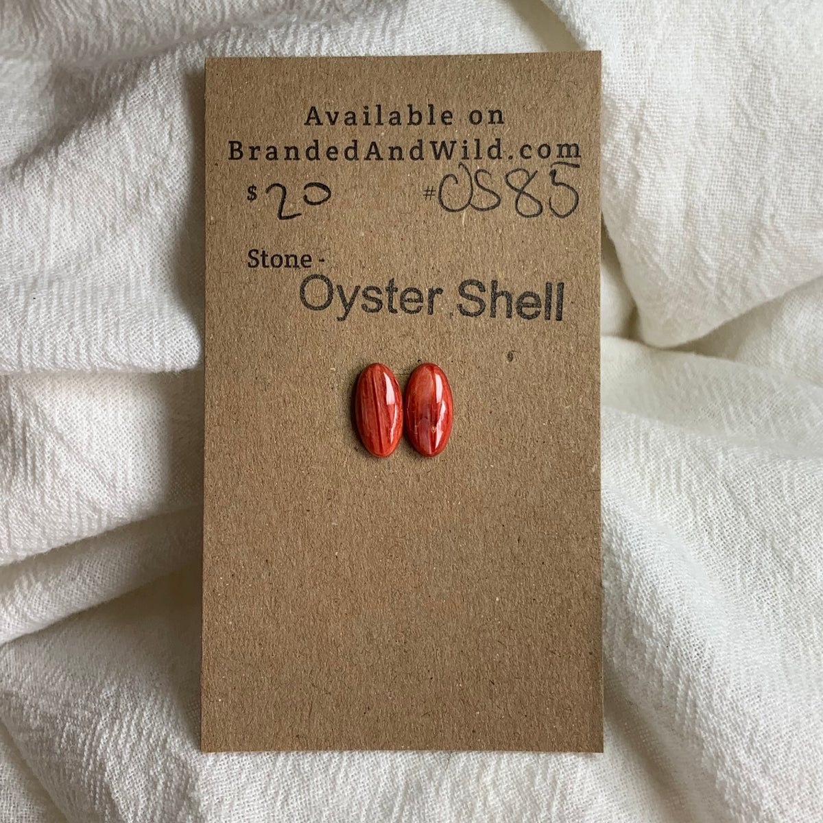 Oyster Shell Cabochon - OS85 3D24E67B-07DB-4561-8472-F0DCFBF74DF3 Brandedandwild.com