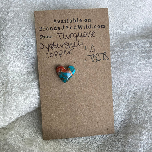 Turquoise, Oystershell, Copper Cabochon - TOC78
