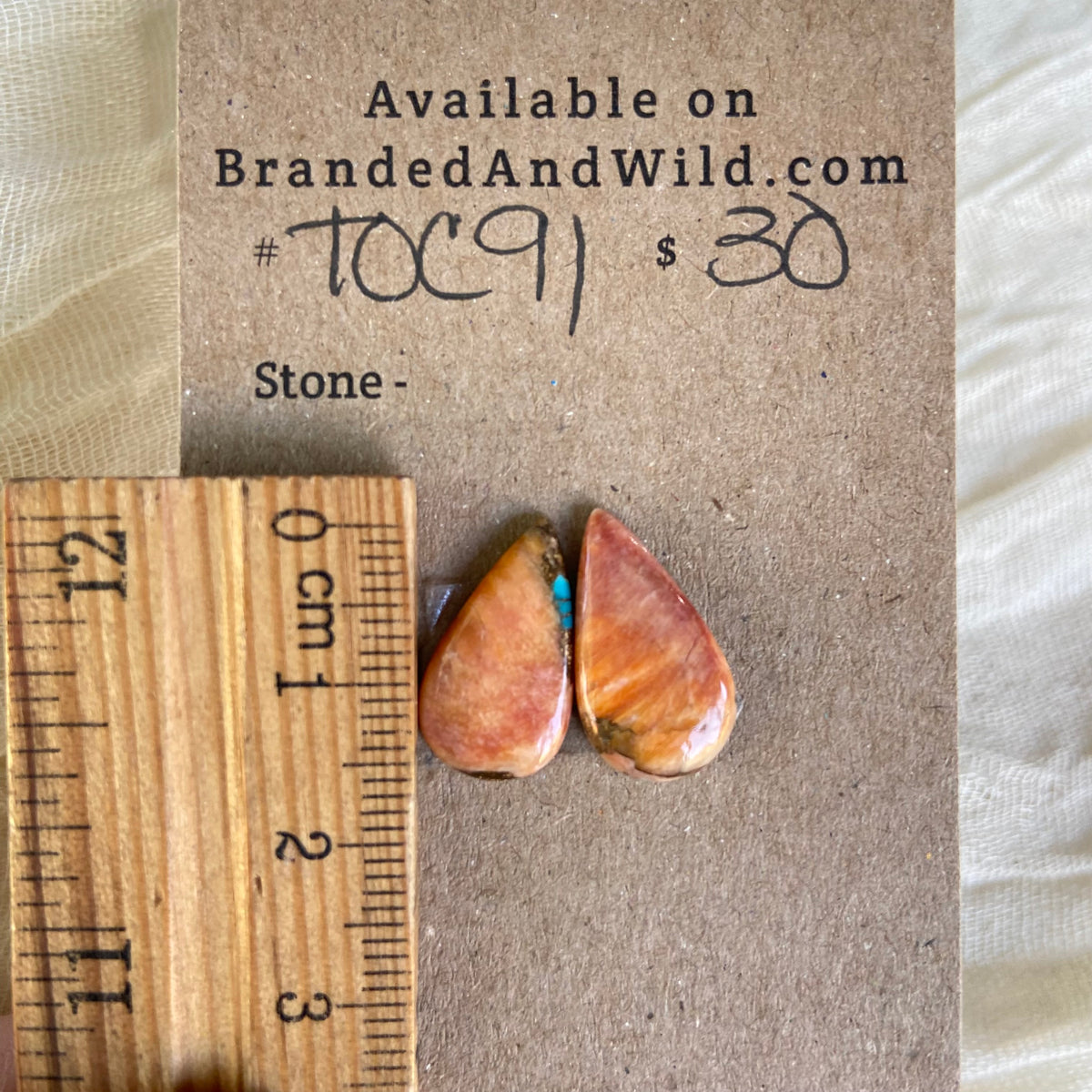 Turquoise, Oyster Shell, Copper Cabochon - TOC91 3D3B4BAD-4A7B-4C85-96E4-E371860ACC9C Brandedandwild.com