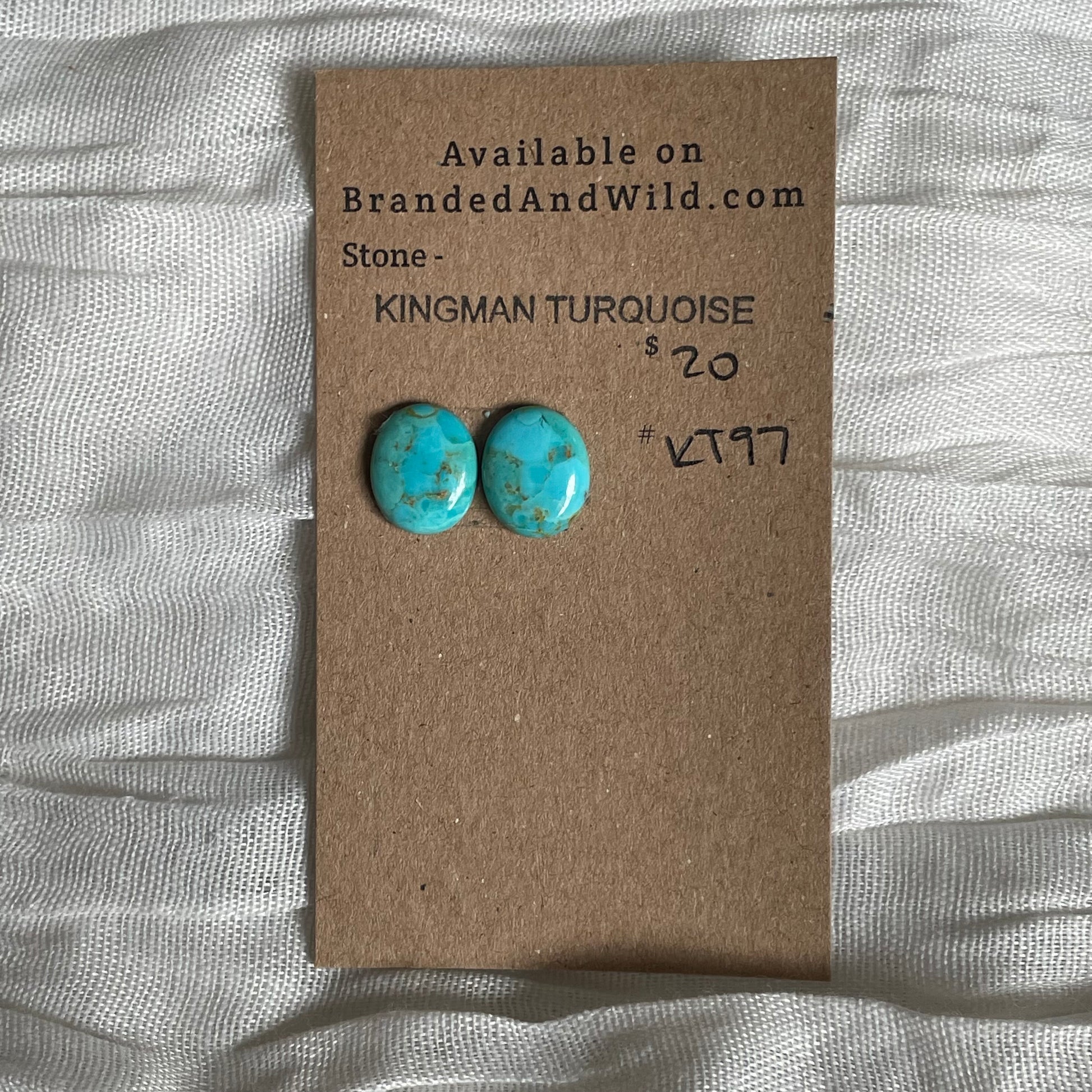 Kingman Turquoise Cabochon - KT97 3D613673-B7ED-4F83-9C43-94718AFEB772 Brandedandwild.com