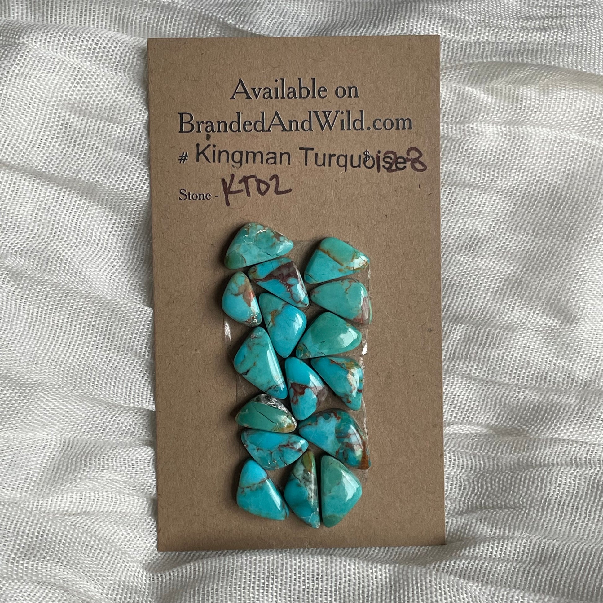 Kingman Turquoise Cabochon - KT02 3D641E60-CCCF-4D5C-BE06-C79624940354 Brandedandwild.com