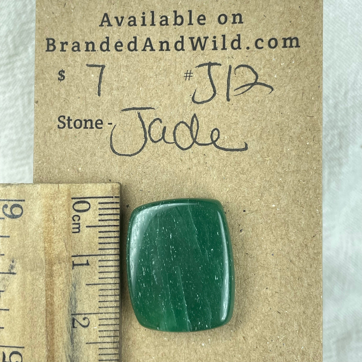 Jade Cabochon - J12 3D9D0A44-8D2F-4C5B-B2FD-58DA812D5A01 Brandedandwild.com