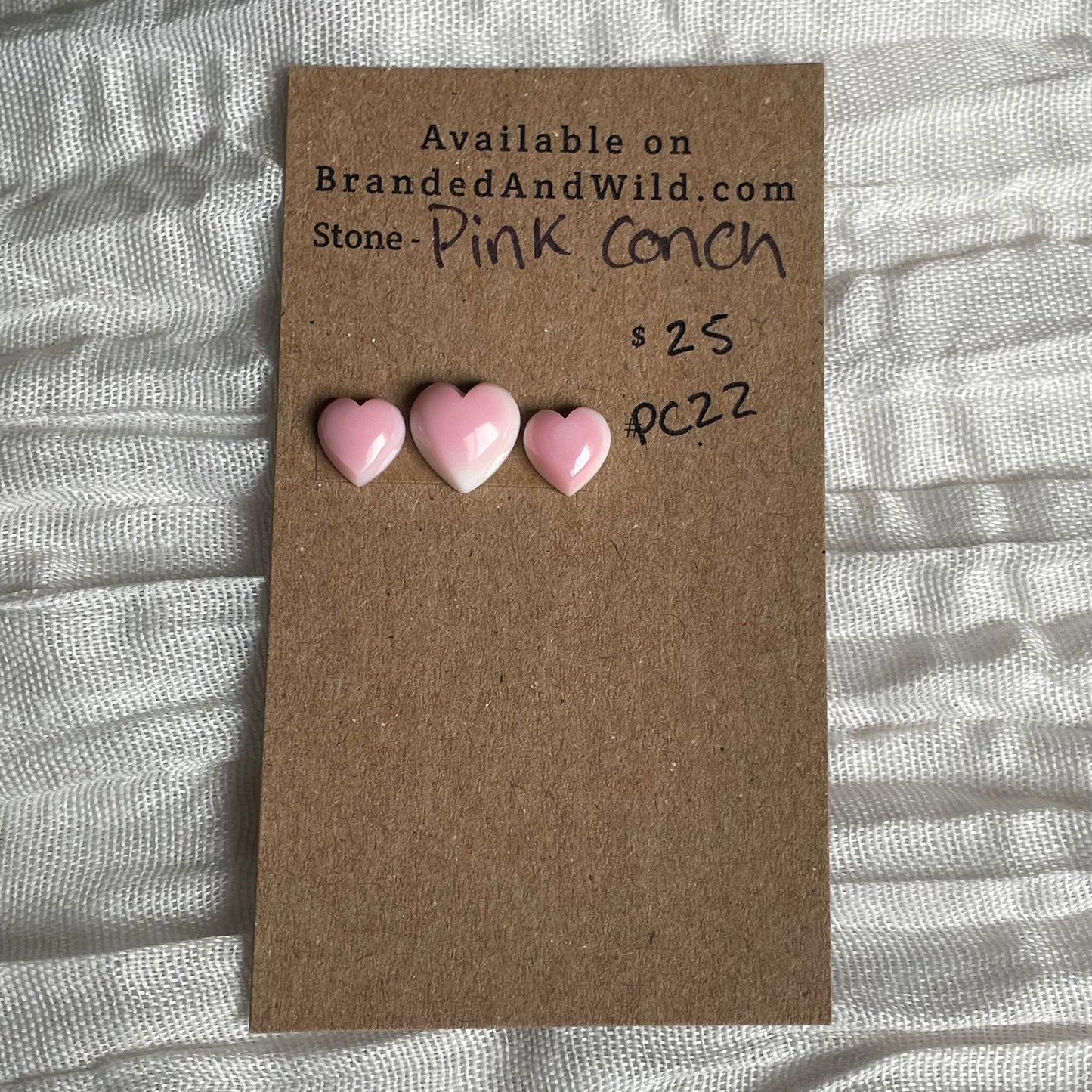 Pink Conch Cabochon - PC22 3DC982A2-3E56-4C0F-9330-97CFBC6E164A Brandedandwild.com