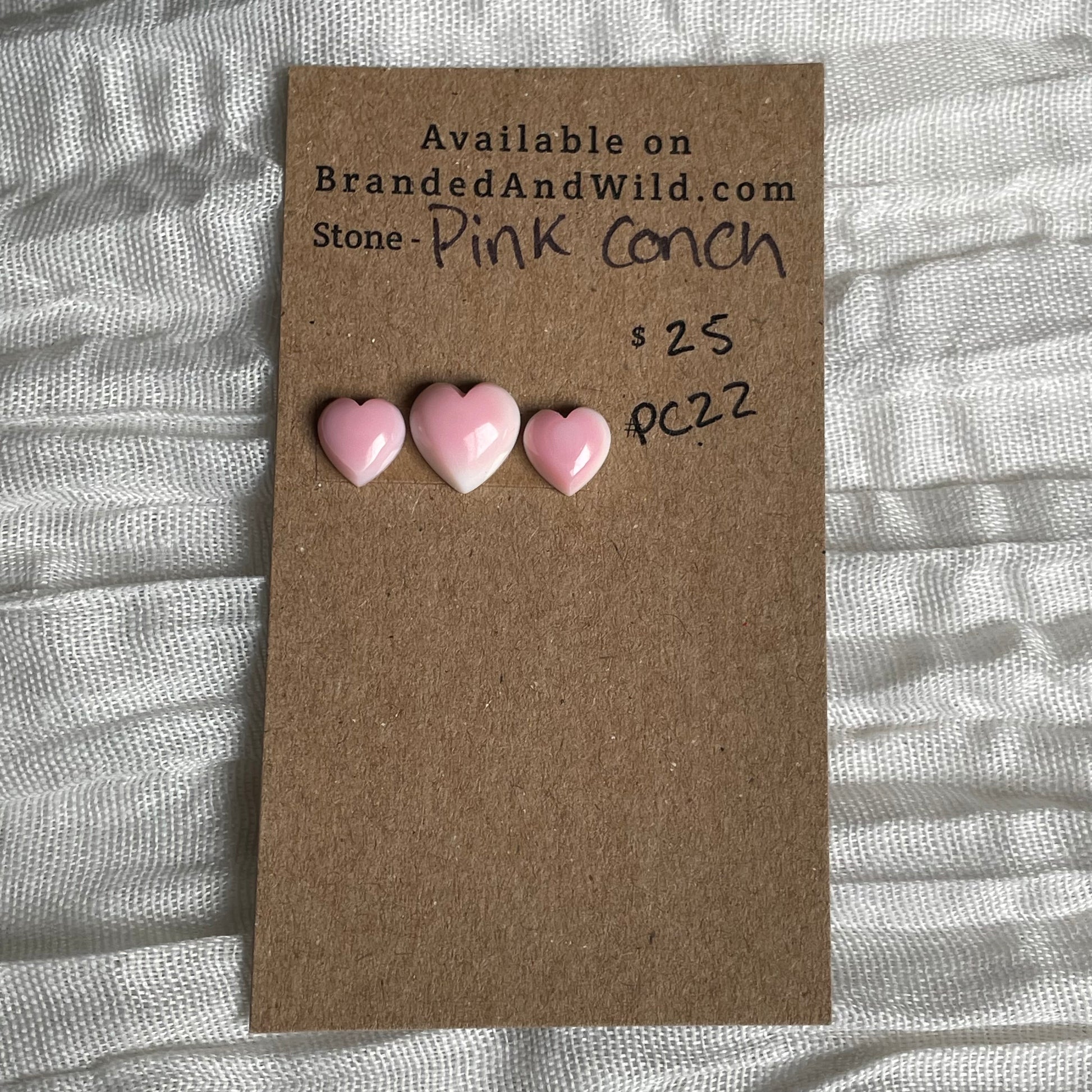 Pink Conch Cabochon - PC22 3DC982A2-3E56-4C0F-9330-97CFBC6E164A Brandedandwild.com