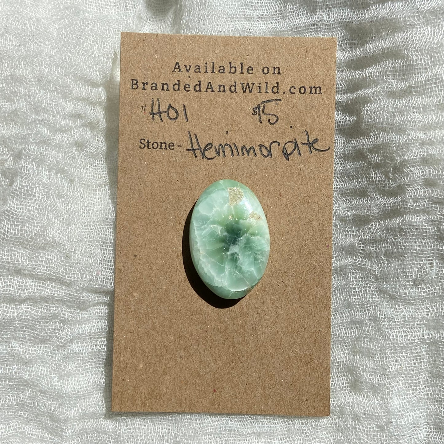Hemimorite Cabochon - H01