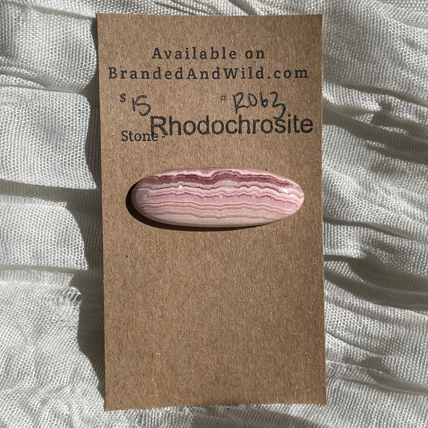 Rhodochrosite Cabochon - R063 3DFE4225-E21D-4AFF-9F98-C97B1B0FA447 Brandedandwild.com