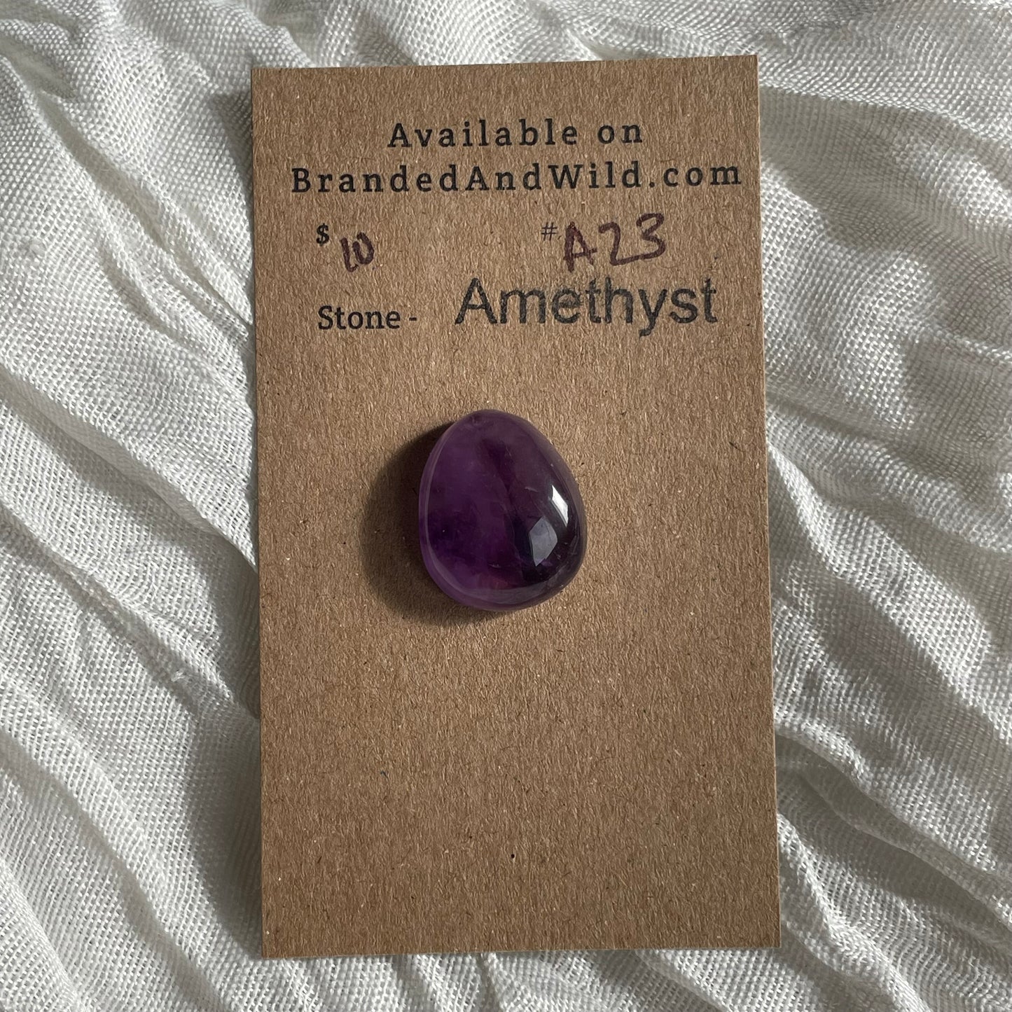 Amethyst Cabochon - A23 3E0AFE11-BD8A-4252-ABA3-027D139AEF53 Brandedandwild.com
