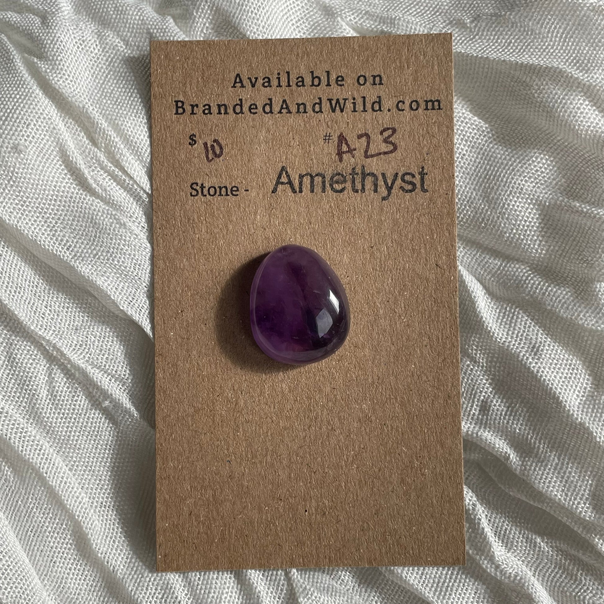 Amethyst Cabochon - A23 3E0AFE11-BD8A-4252-ABA3-027D139AEF53 Brandedandwild.com