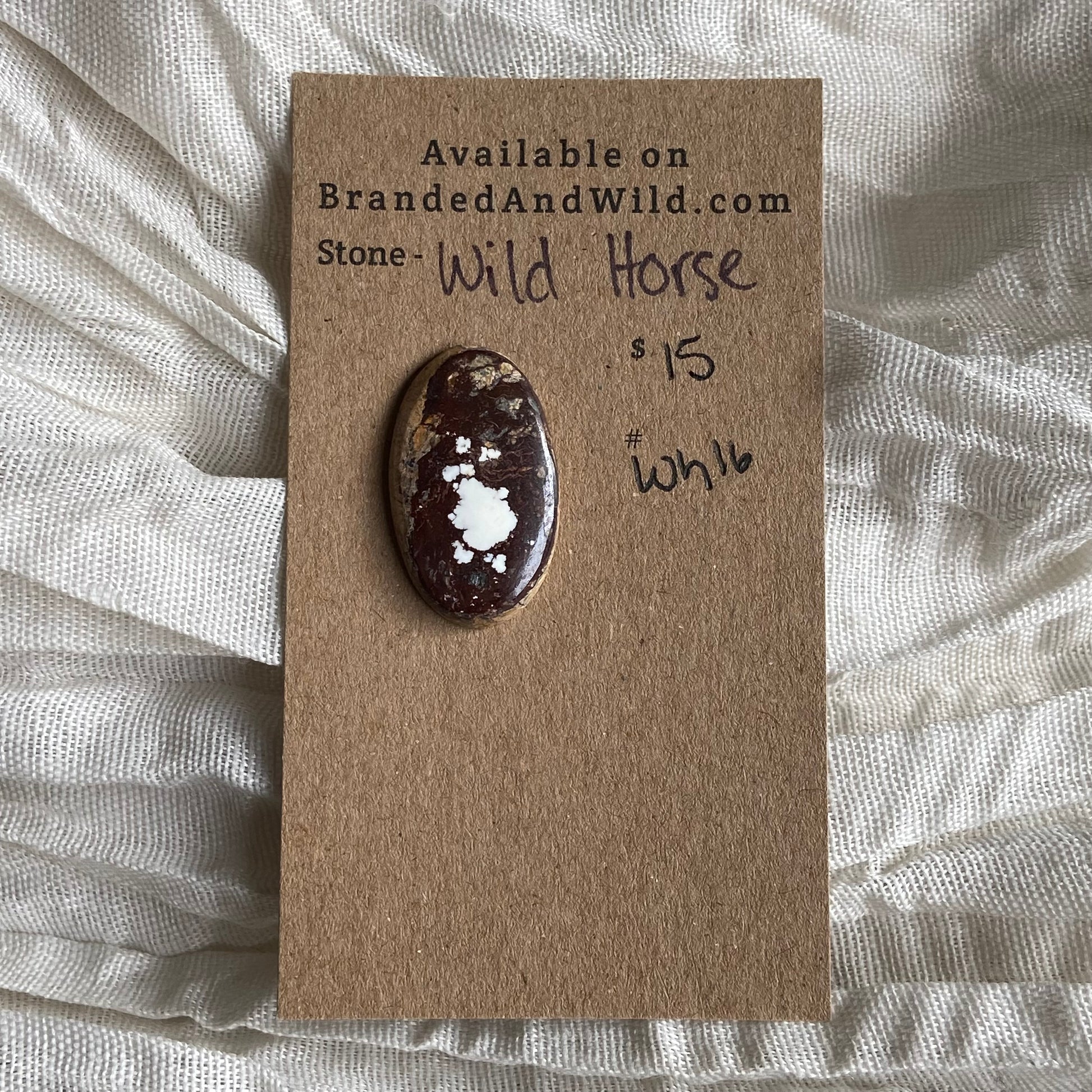 Wild Horse Cabochon - WH16 3E2D9ADD-622D-4168-BE70-EF86E7EE27BD Brandedandwild.com