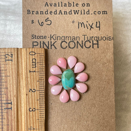Kingman Turquoise Cabochon - KT4 3E4F358C-FEAA-4740-BFE1-40F1CE51661B Brandedandwild.com