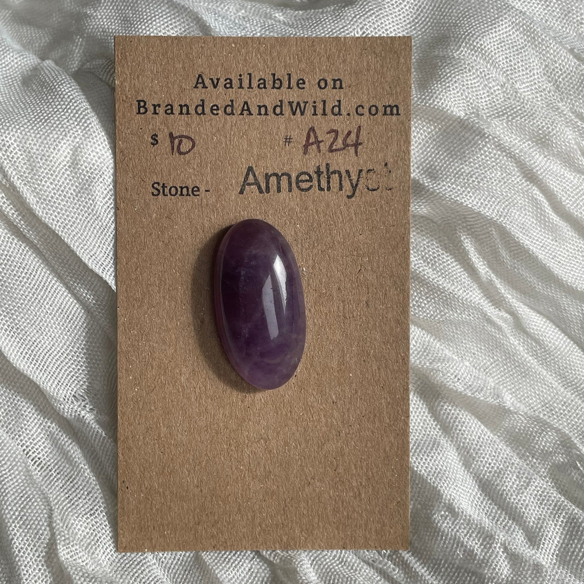 Amethyst Cabochon - A24 3E6B4275-B263-4F8B-874F-5E09ADFB7E1B Brandedandwild.com