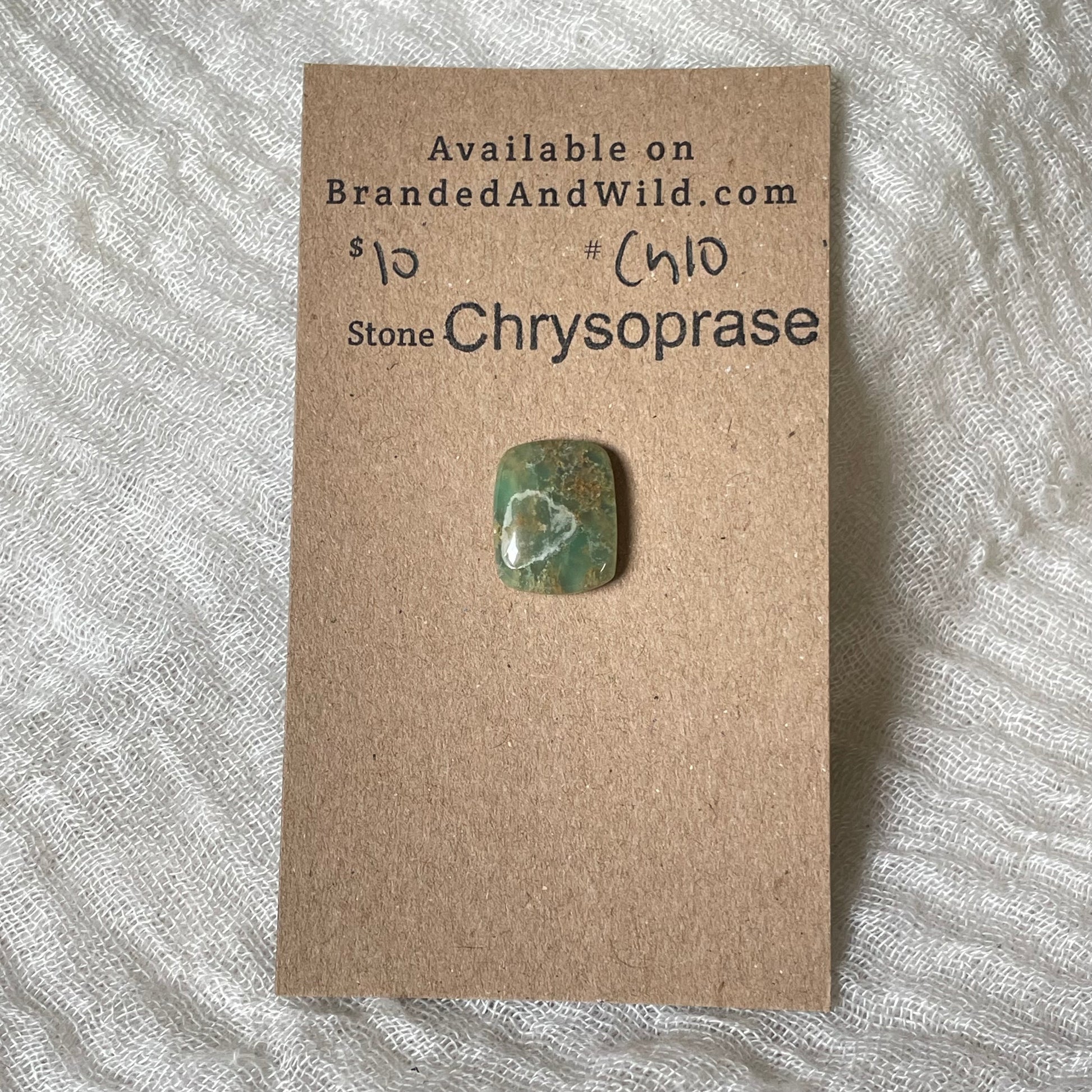 Chrysoprase Cabochon - Ch10 3E75C59D-4915-44F4-A522-C6B106D0C2ED Brandedandwild.com