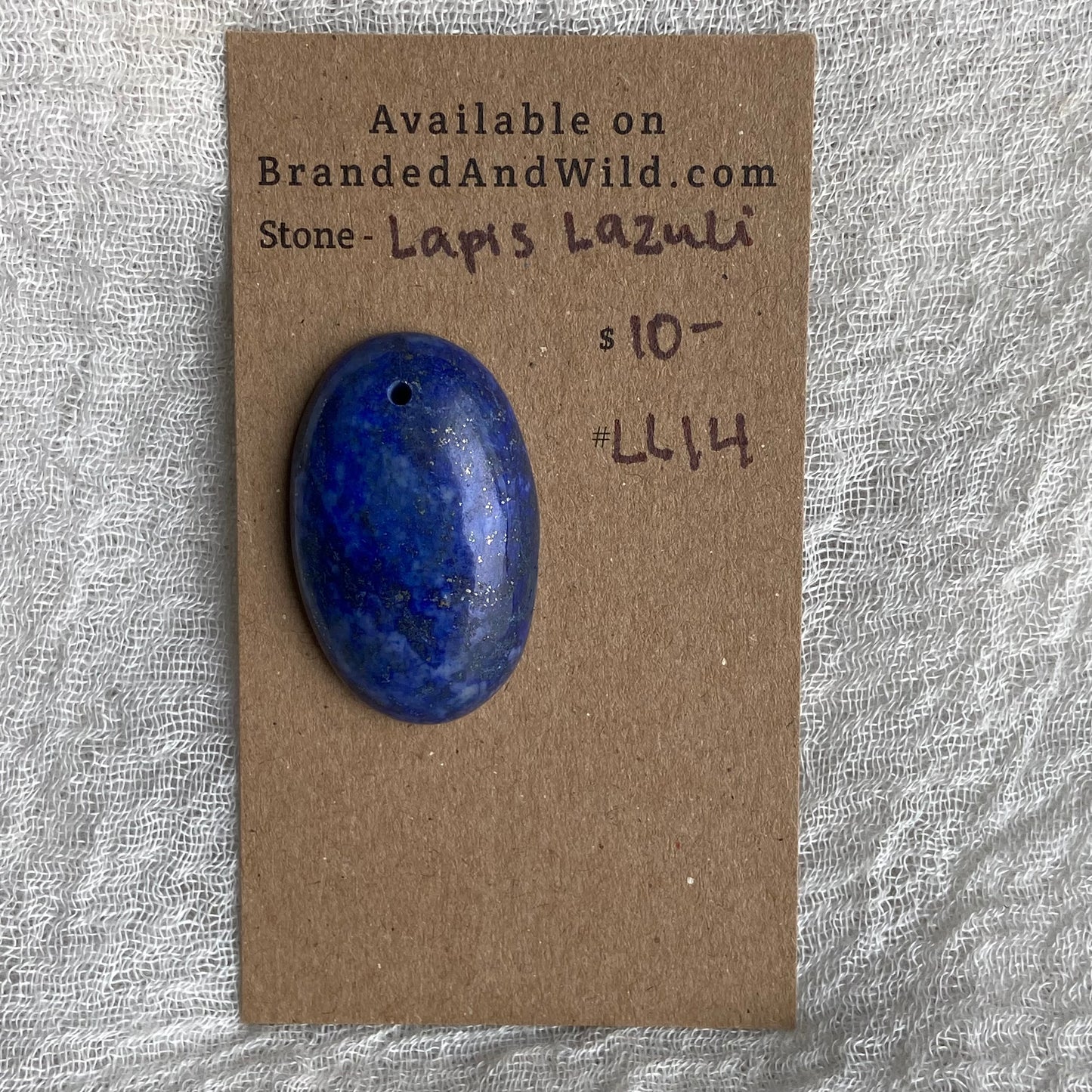 Lapis Lazuli Cabochon -Drilled- LL14