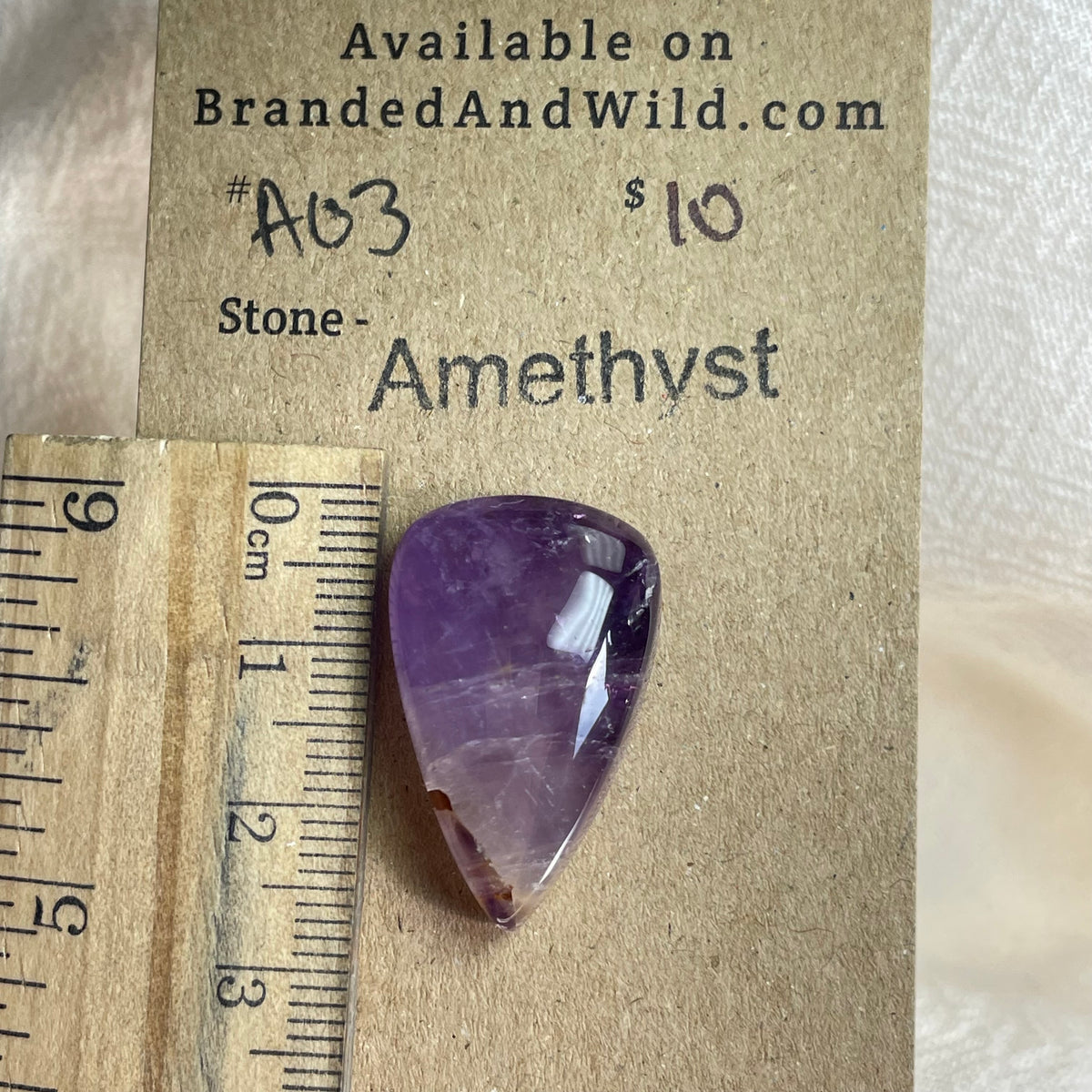 Amethyst Cabochon - A03 3ECE9027-DAE7-4777-9158-C7E0E4413369 Brandedandwild.com