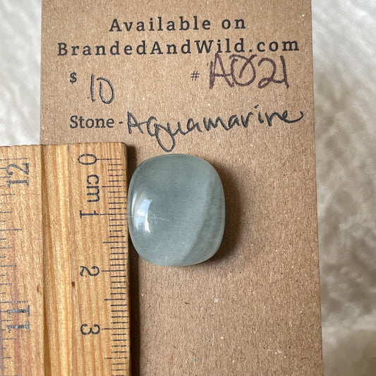 Aquamarine Cabochon AQ21 3EEA5396-300D-4307-AD78-D673ECC03A00 Brandedandwild.com