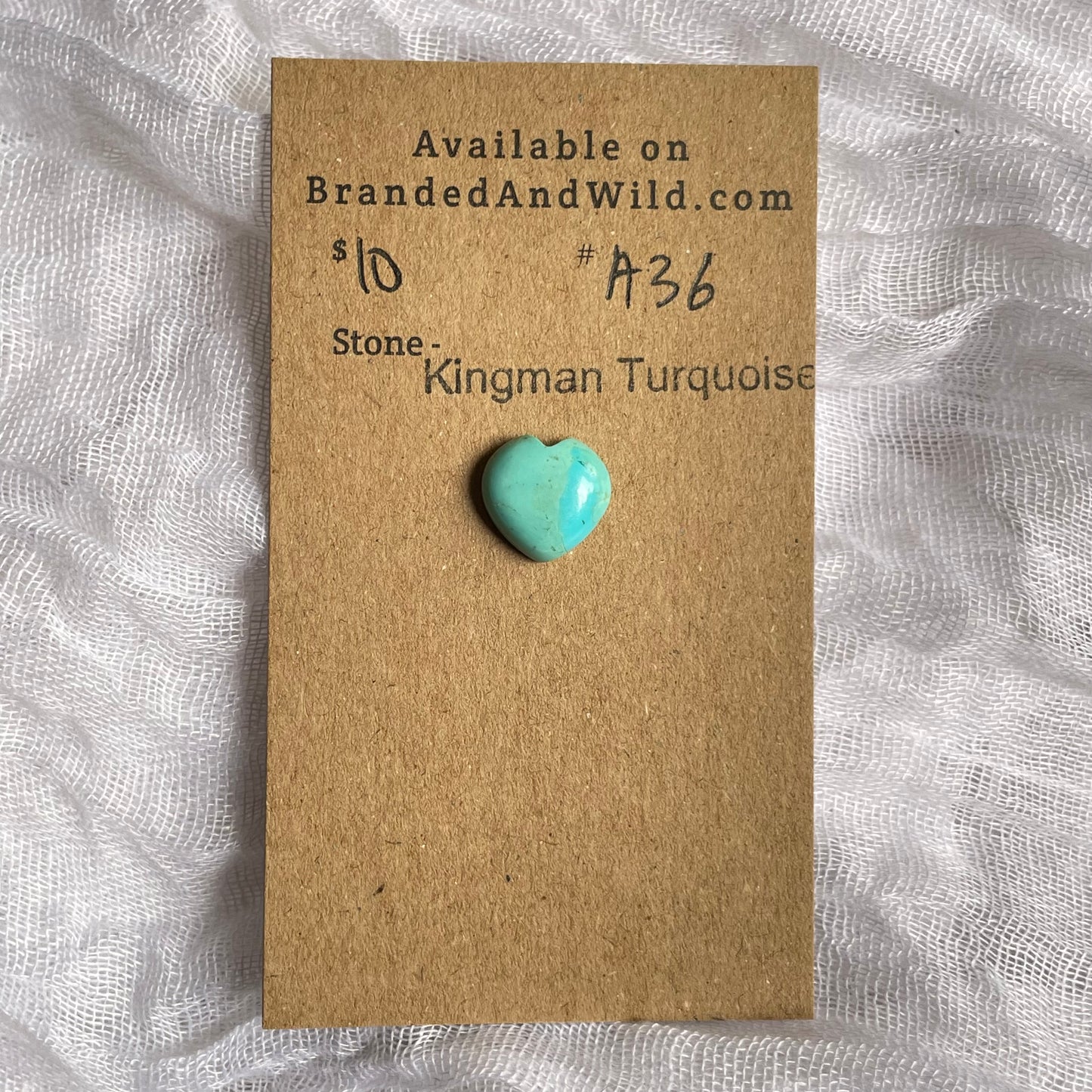 Kingman Turquoise Cabochon - KT36 3EFC0501-55E8-44A3-ABE0-4067DE143A10 Brandedandwild.com