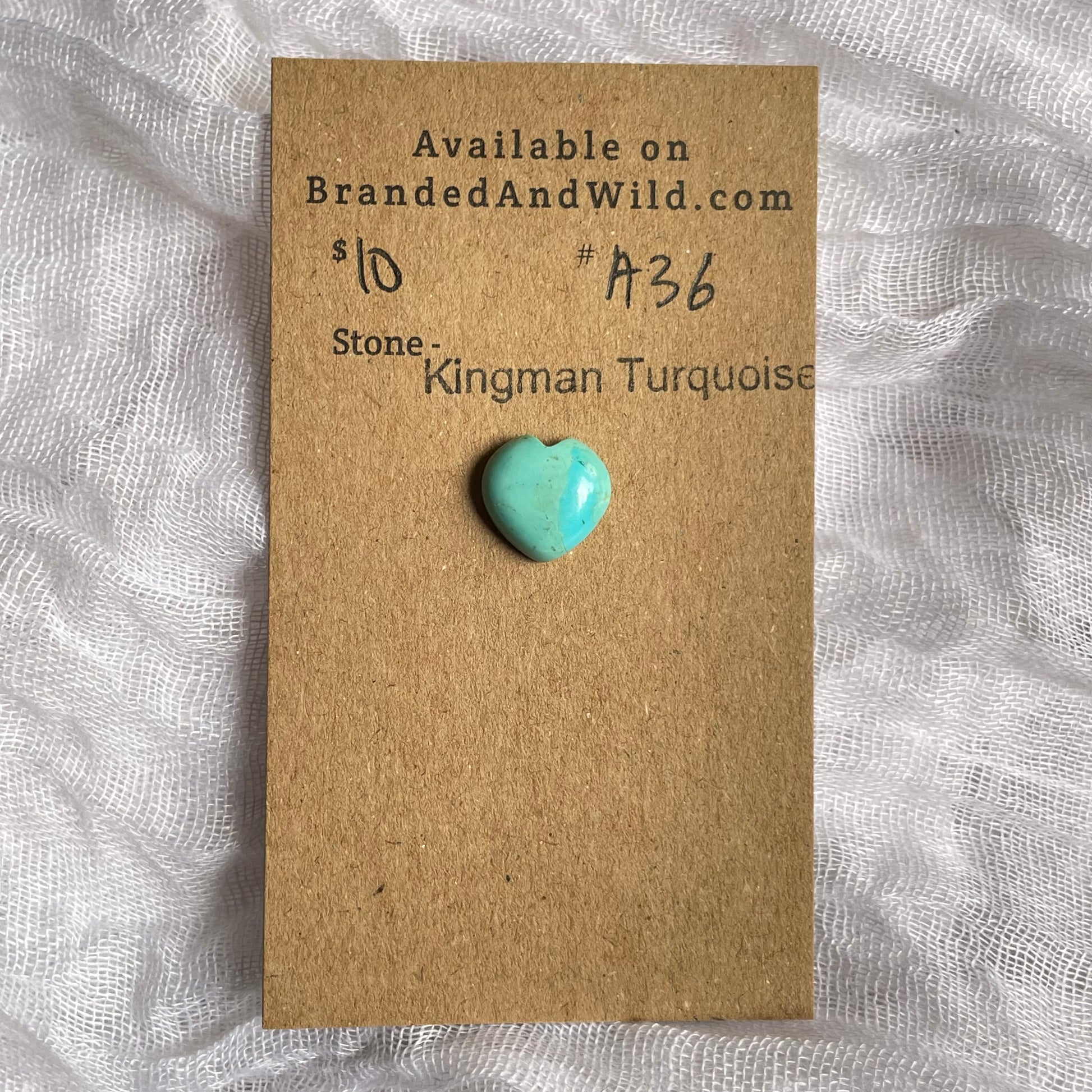 Kingman Turquoise Cabochon - KT36 3EFC0501-55E8-44A3-ABE0-4067DE143A10 Brandedandwild.com