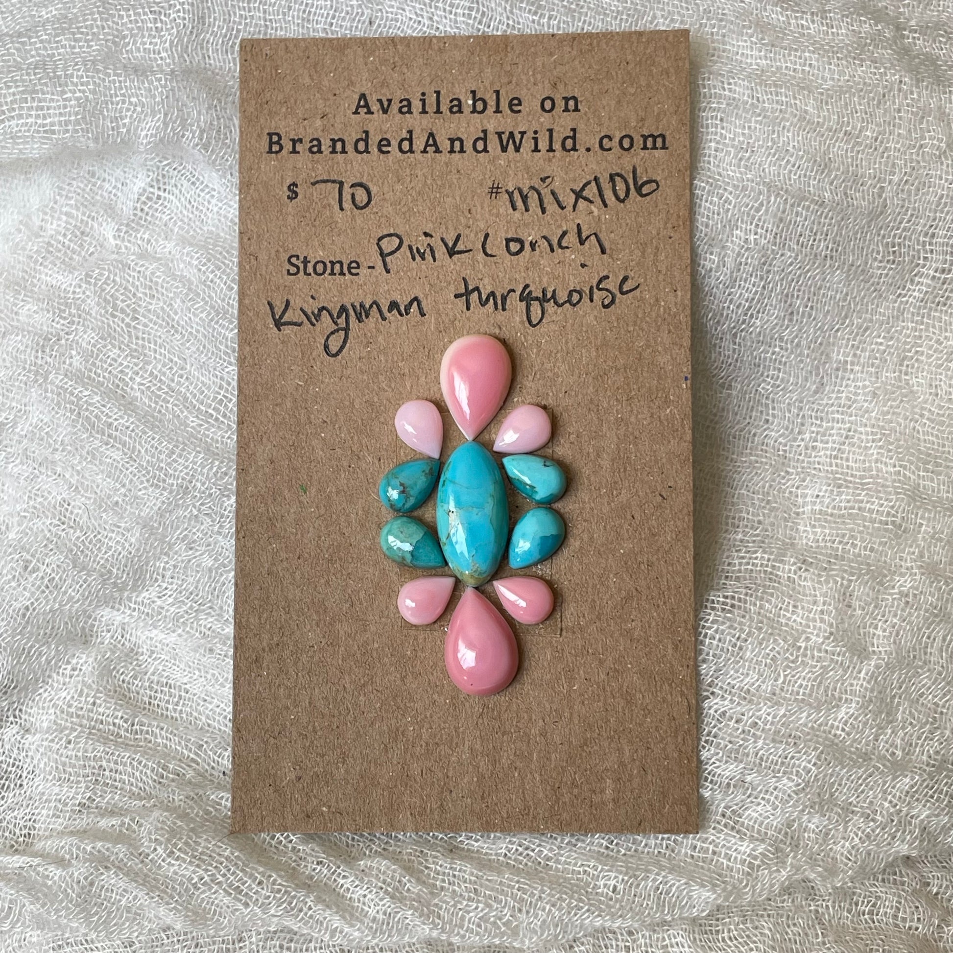 Kingman Turquoise Cabochon - KT106 3F2767B1-93B3-42F8-A3F6-497610AA11D2 Brandedandwild.com