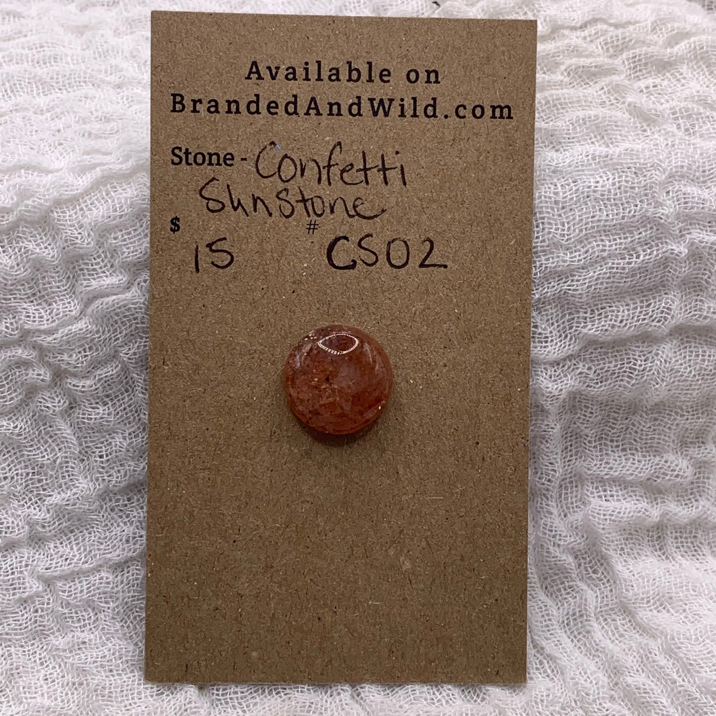 Confetti Sunstone Cabochon - CS02