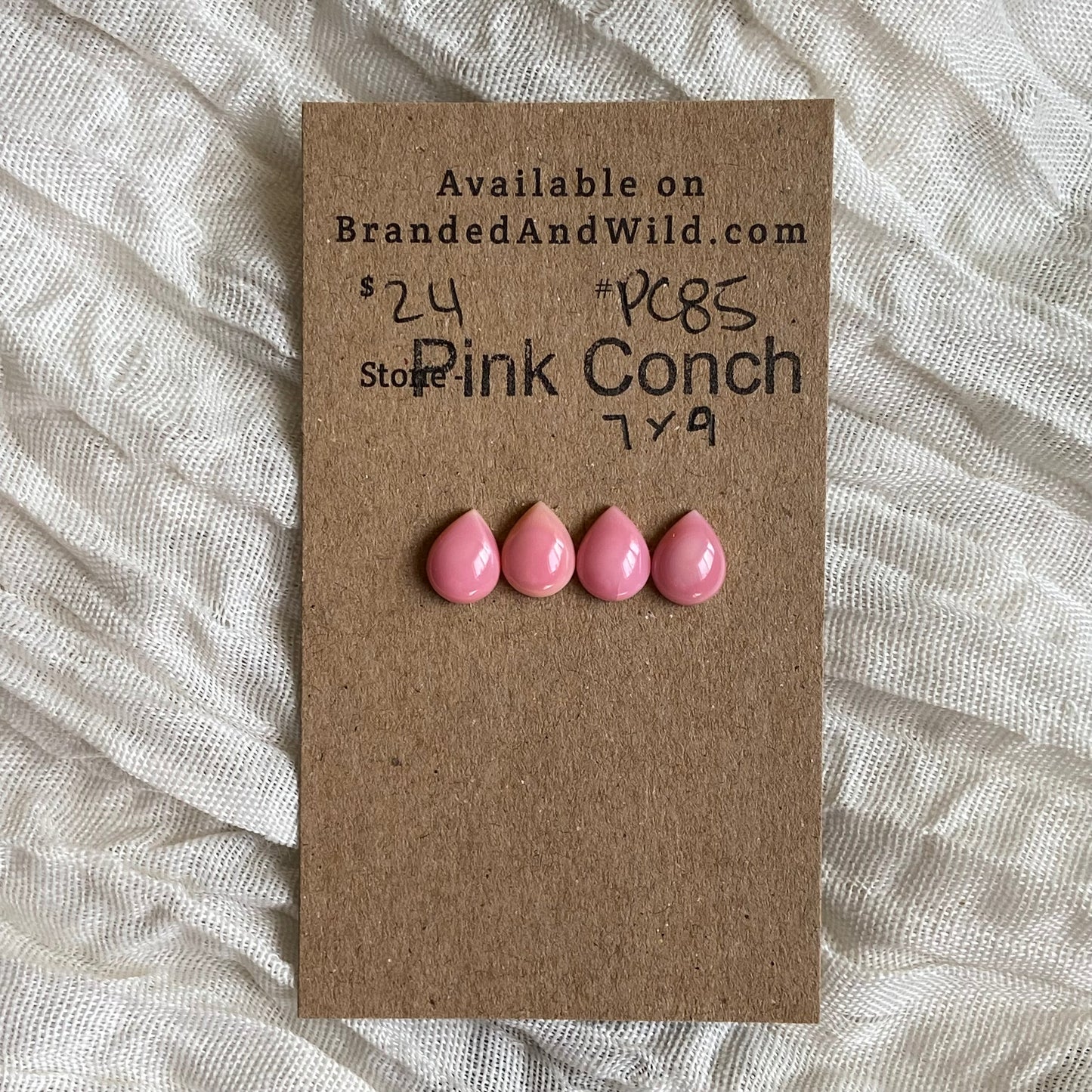 Pink Conch Cabochon - PC85