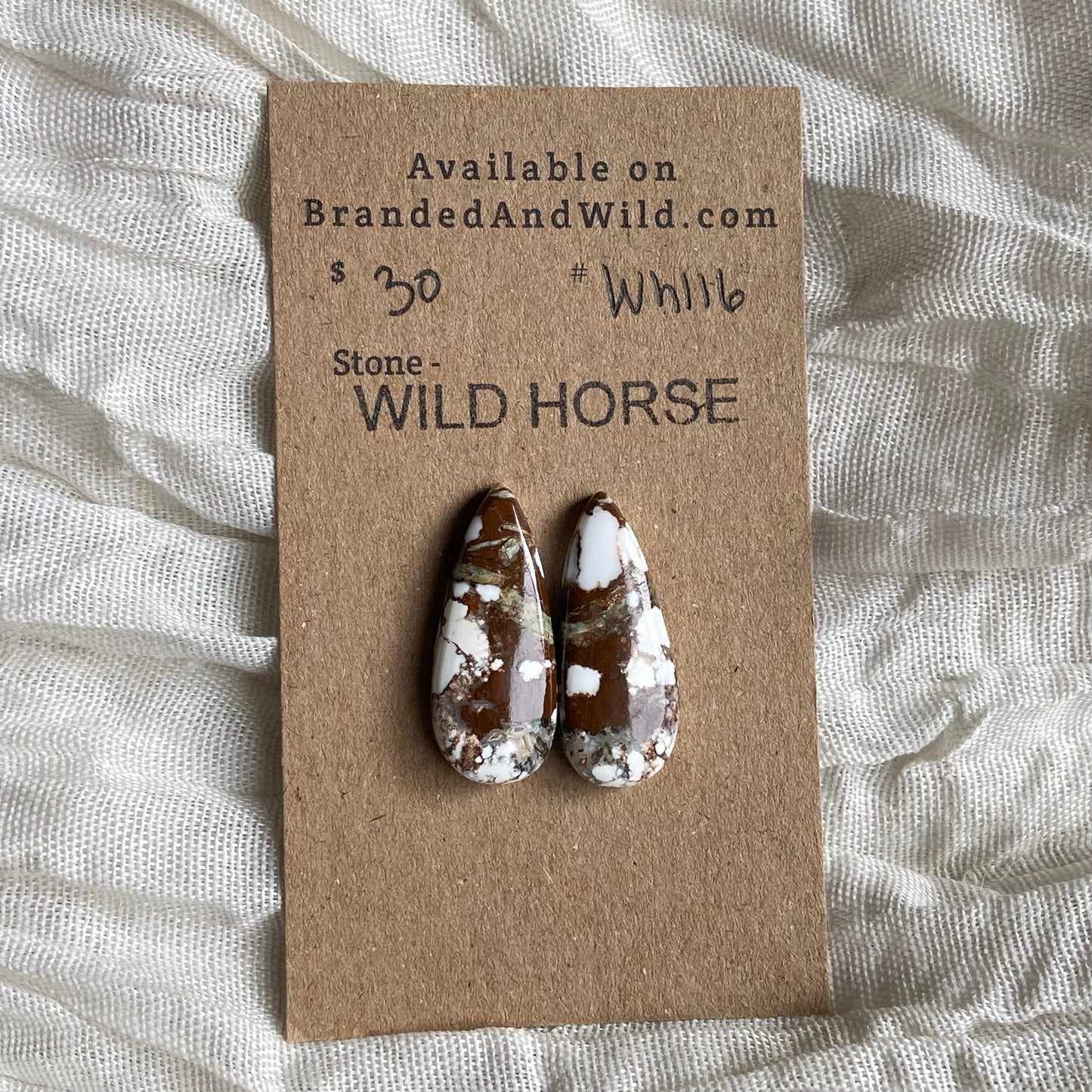Wild Horse Cabochon - WH116 3F4DF4AF-6A77-45F5-96A9-38E411AE288E Brandedandwild.com