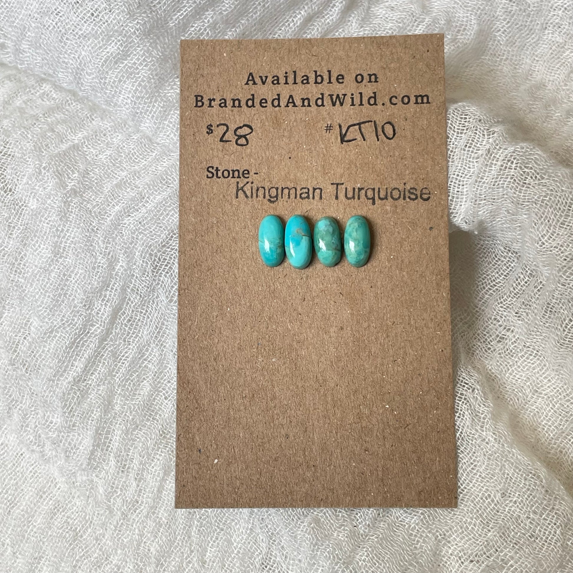 Kingman Turquoise Cabochon - KT10 3F534D0A-1BF9-4B59-92DD-E1BCA9205DAA Brandedandwild.com
