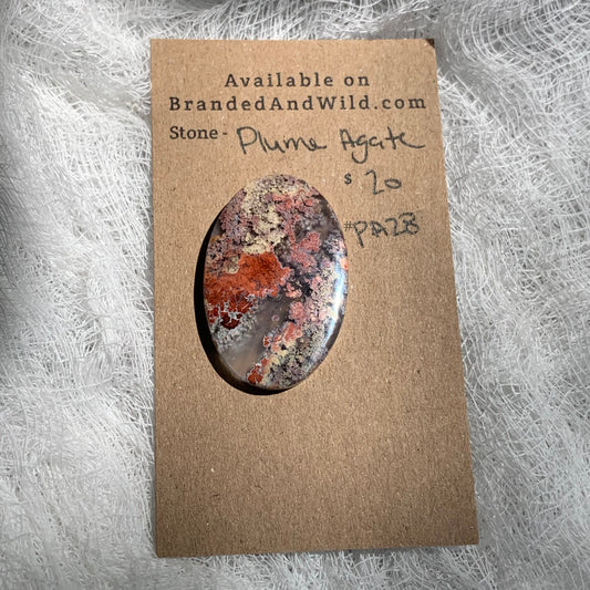 Plume Agate Cabochon - PA28