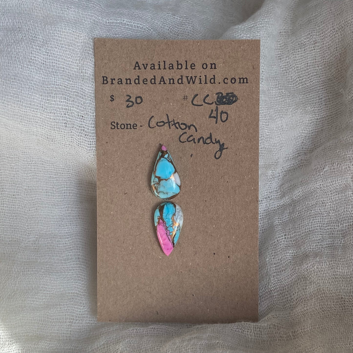Cotton Candy Cabochon - CC40 3F9B0142-AB53-4A95-925D-0FFEE7913BCB Brandedandwild.com