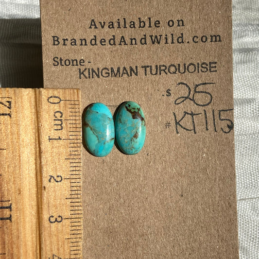 Kingman Turquoise Cabochon - KT115 3FA84181-2E75-4324-85E2-4016A657542A Brandedandwild.com