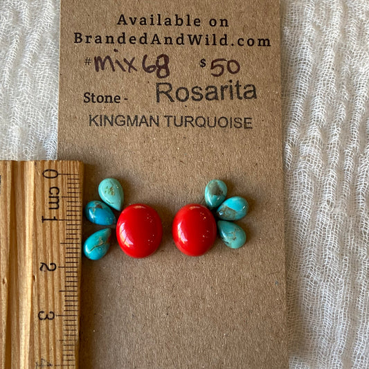Rosarita / Kingman Cabochon - MIX68