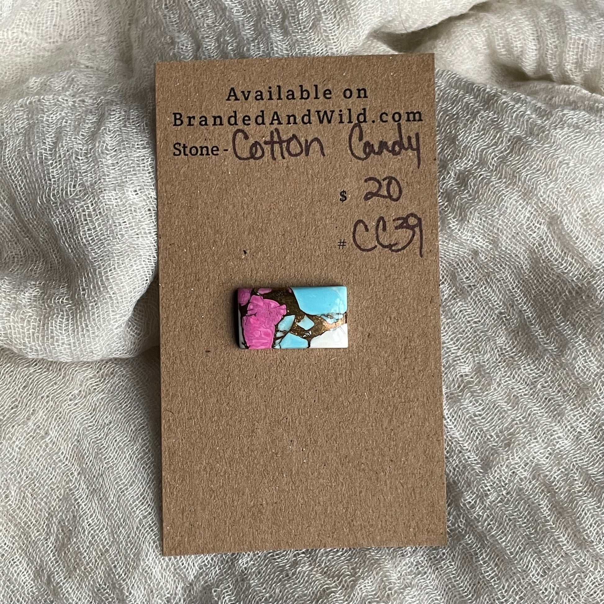 Cotton Candy Cabochon - CC39 3FCB2F70-4FA6-4DA6-8186-84E78EBE7C6C Brandedandwild.com