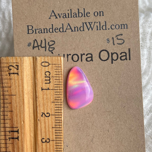 Aurora Opal Cabochon - A48 401AF67F-CAF9-409D-8A19-A3D7033329C3 Brandedandwild.com